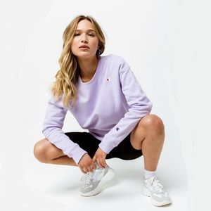 Champion Lilac Purple Lavender Life Reverse Weave Sweatshirt Large